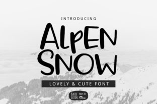 Alpen Snow: A Script Font That Elevates Editorial Design