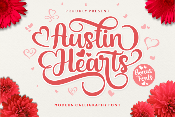 Austin Hearts: A Script Font That Captures Romantic Brand Identity