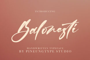 Balonesti: A Script Font with Personality