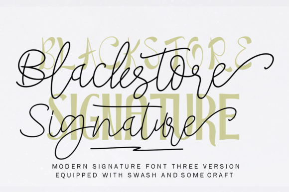 Blackstore Signature Font: A Polished Touch for Your Brand