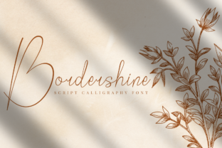 Bordershine Font: A Playful Handwritten Typeface for Web Design