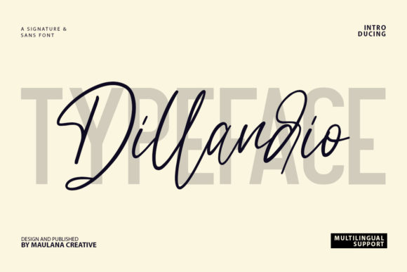 Dillandio Font: A Luxurious Typeface for Digital Designers