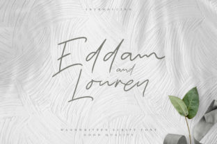 Eddam and Louren: A Charming Script Font for Craft Creators