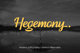Hegemony: A Bold Script Font for Modern Branding
