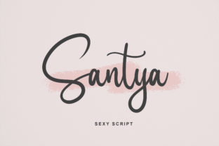 Santya Script Font: A Beautiful Typeface for Handmade Creations