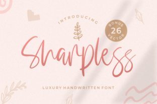 Sharpless Font: A Script Typeface with Heart for Editorial Design