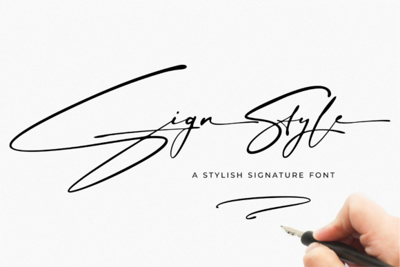 Sign Style Font: A Signature Touch for Your Brand