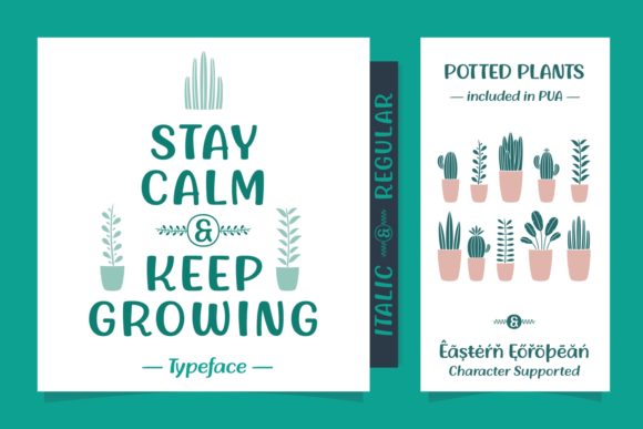 Stay Calm Keep Growing: A Handwritten Font for Makers and Creatives