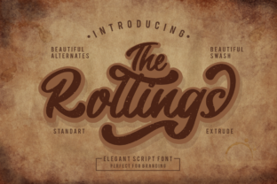 The Rollings Font: A Nostalgic Script for Handmade Creations